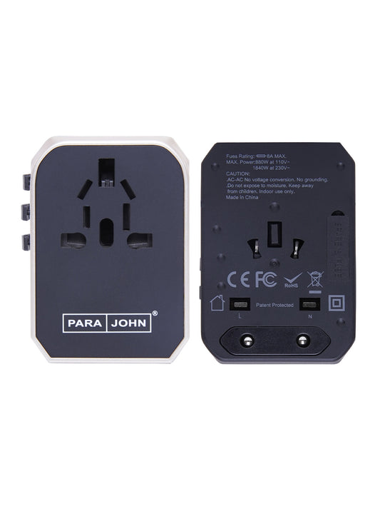 Universal Multi Socket Fast Charging Travel Adapter with 4 USB Port