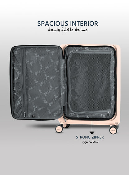 FlexiFold 1 Piece ABS + PC Foldable Cabin Luggage Trolley