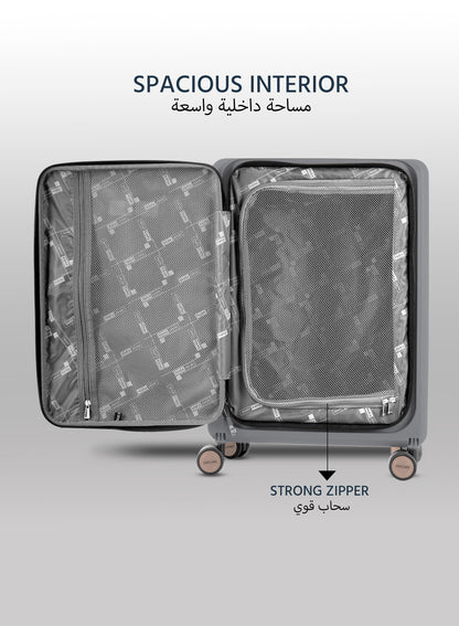 FlexiFold 1 Piece ABS + PC Foldable Cabin Luggage Trolley