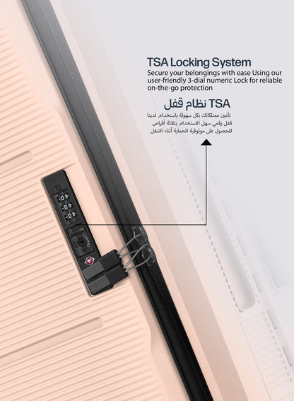 FlexiFold 1 Piece ABS + PC Foldable Cabin Luggage Trolley