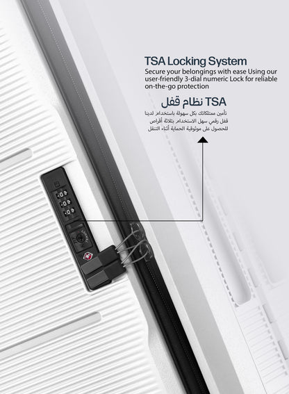 FlexiFold 1 Piece ABS + PC Foldable Cabin Luggage Trolley