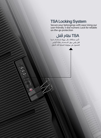 FlexiFold 1 Piece ABS + PC Foldable Cabin Luggage Trolley