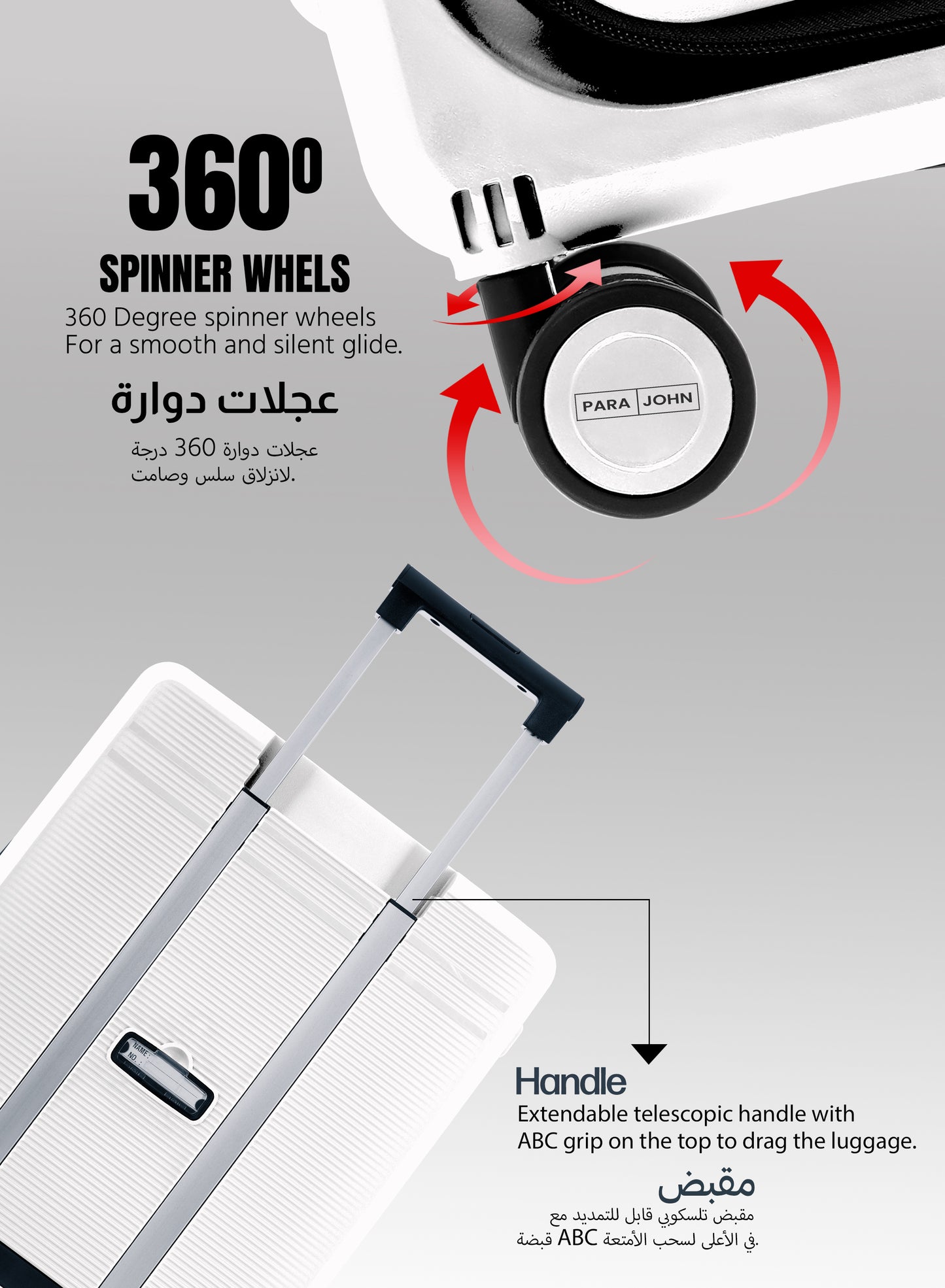 FlexiFold 1 Piece ABS + PC Foldable Cabin Luggage Trolley