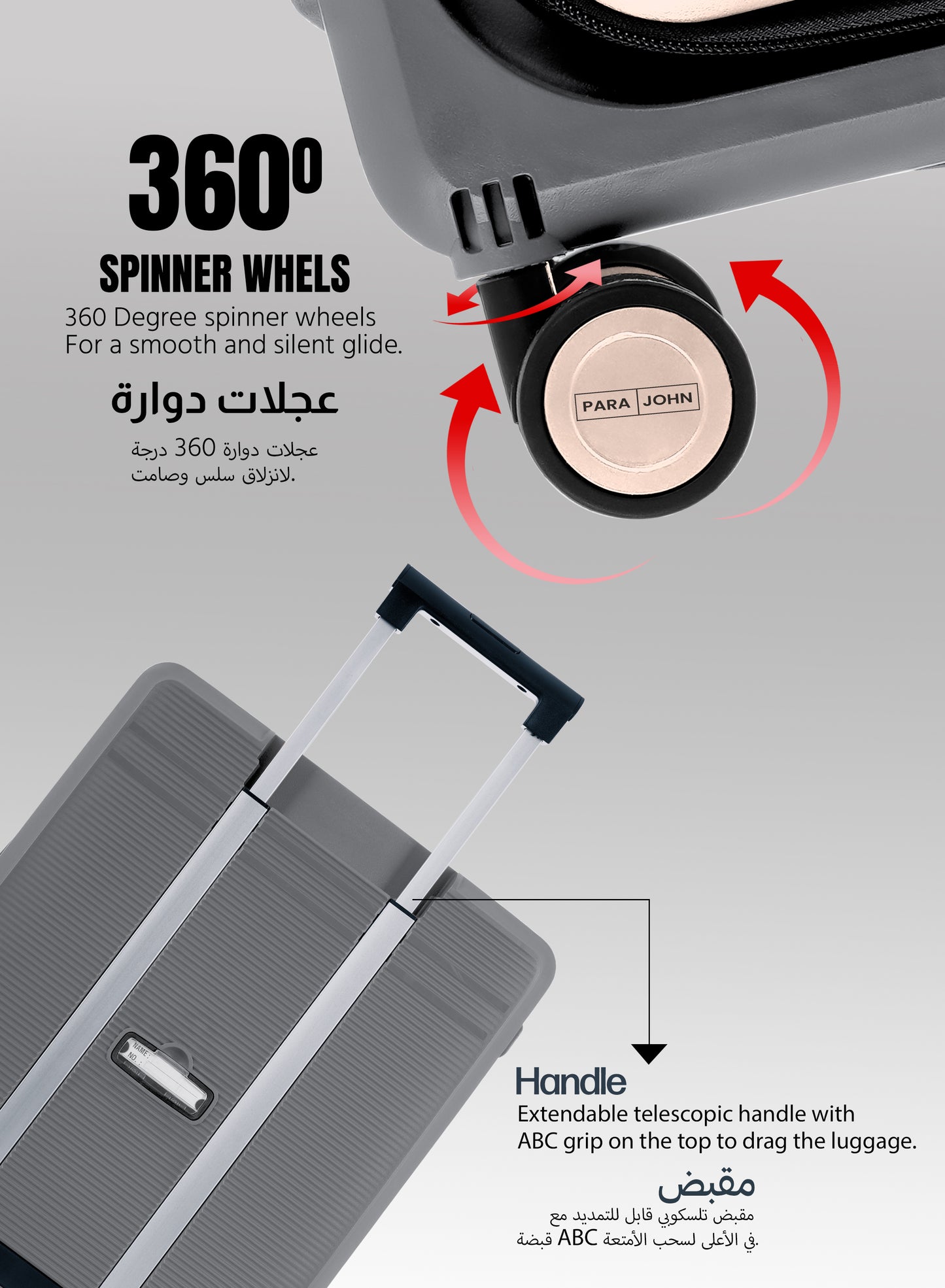 FlexiFold 1 Piece ABS + PC Foldable Cabin Luggage Trolley