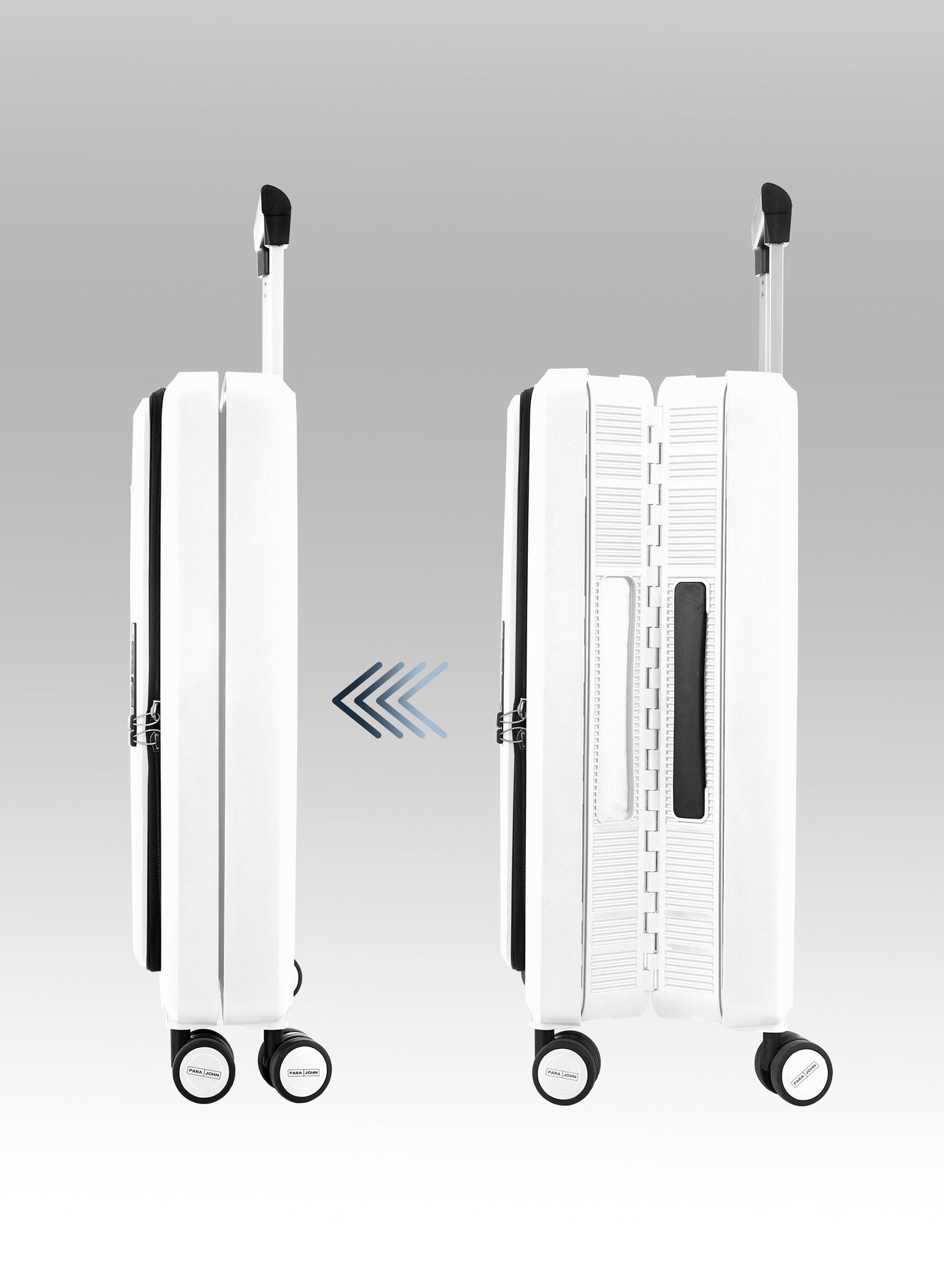 FlexiFold 1 Piece ABS + PC Foldable Cabin Luggage Trolley