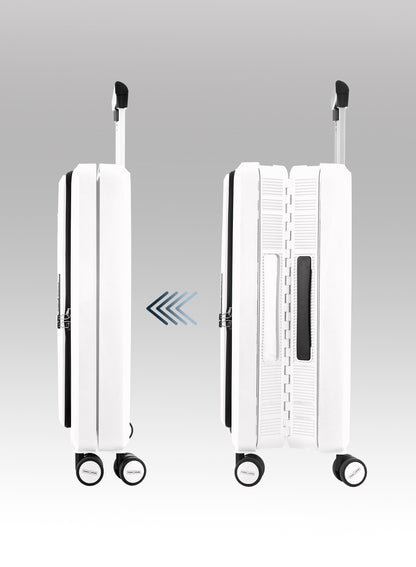 FlexiFold 1 Piece ABS + PC Foldable Cabin Luggage Trolley