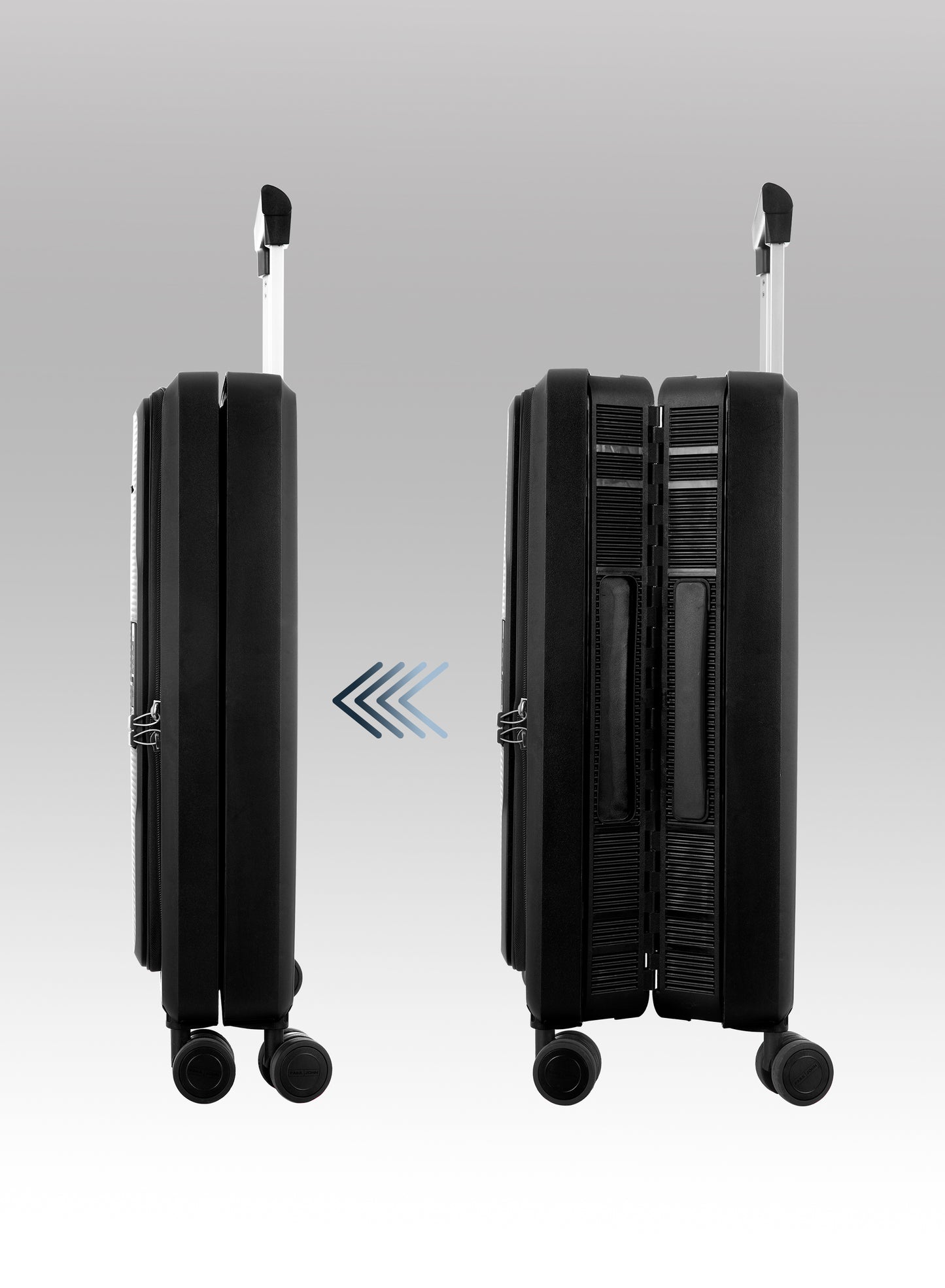 FlexiFold 1 Piece ABS + PC Foldable Cabin Luggage Trolley