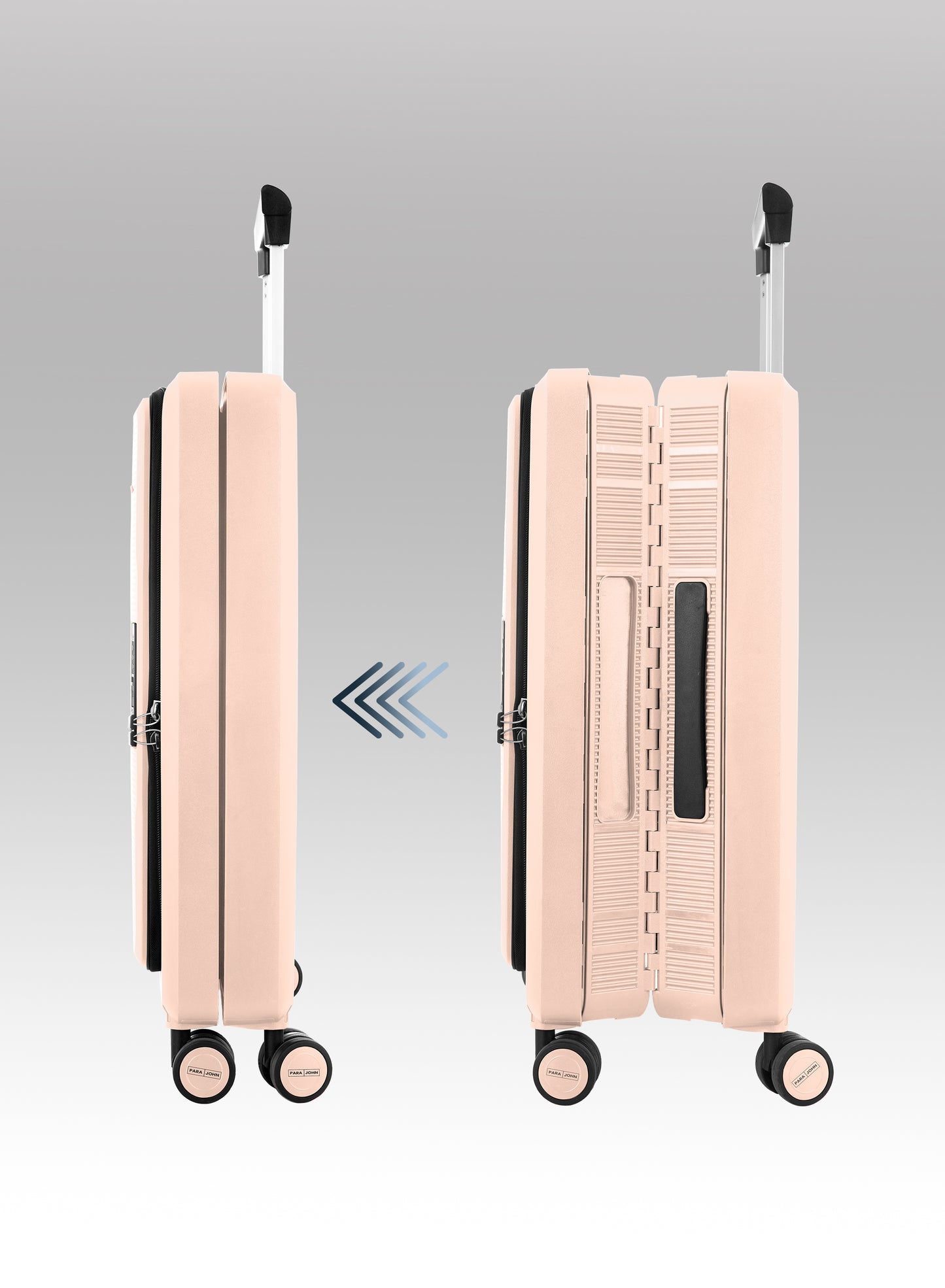 FlexiFold 1 Piece ABS + PC Foldable Cabin Luggage Trolley