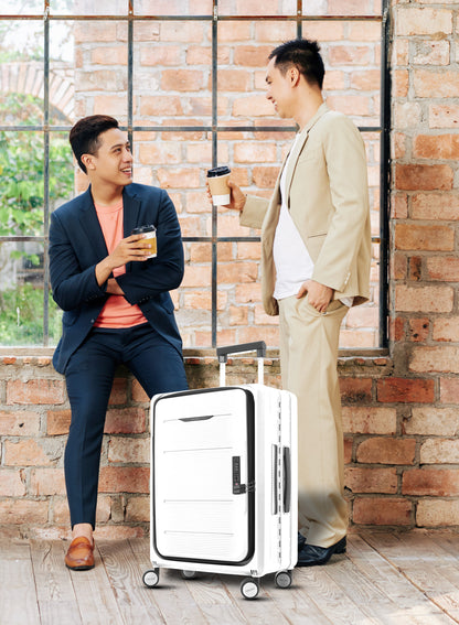 FlexiFold 1 Piece ABS + PC Foldable Cabin Luggage Trolley