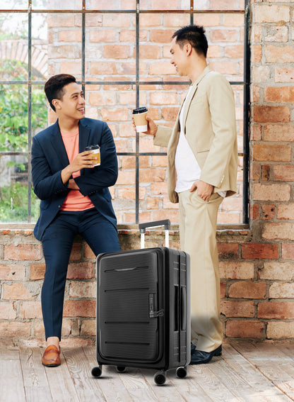 FlexiFold 1 Piece ABS + PC Foldable Cabin Luggage Trolley