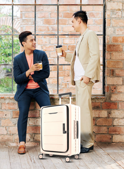 FlexiFold 1 Piece ABS + PC Foldable Cabin Luggage Trolley