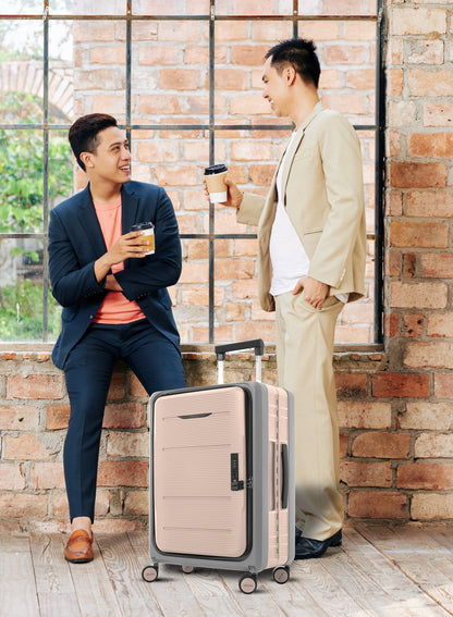 FlexiFold 1 Piece ABS + PC Foldable Cabin Luggage Trolley