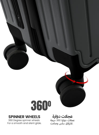 Elite360 PC Wide Handle Cabin Luggage Trolley 56cm