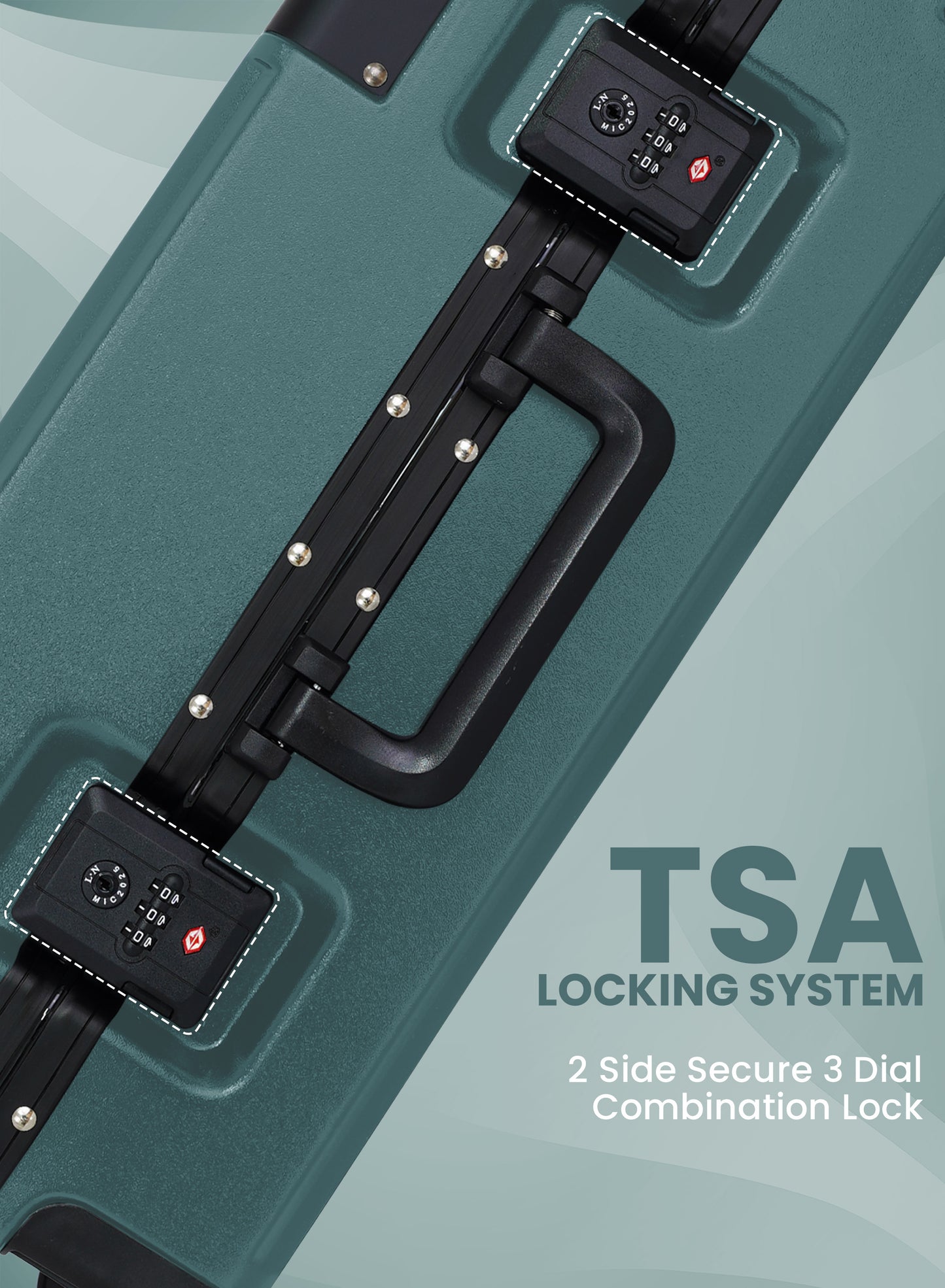 حقيبة سفر BeatBox من قطعة واحدة مصنوعة من مادة ABS + PC مقاس 56 سم