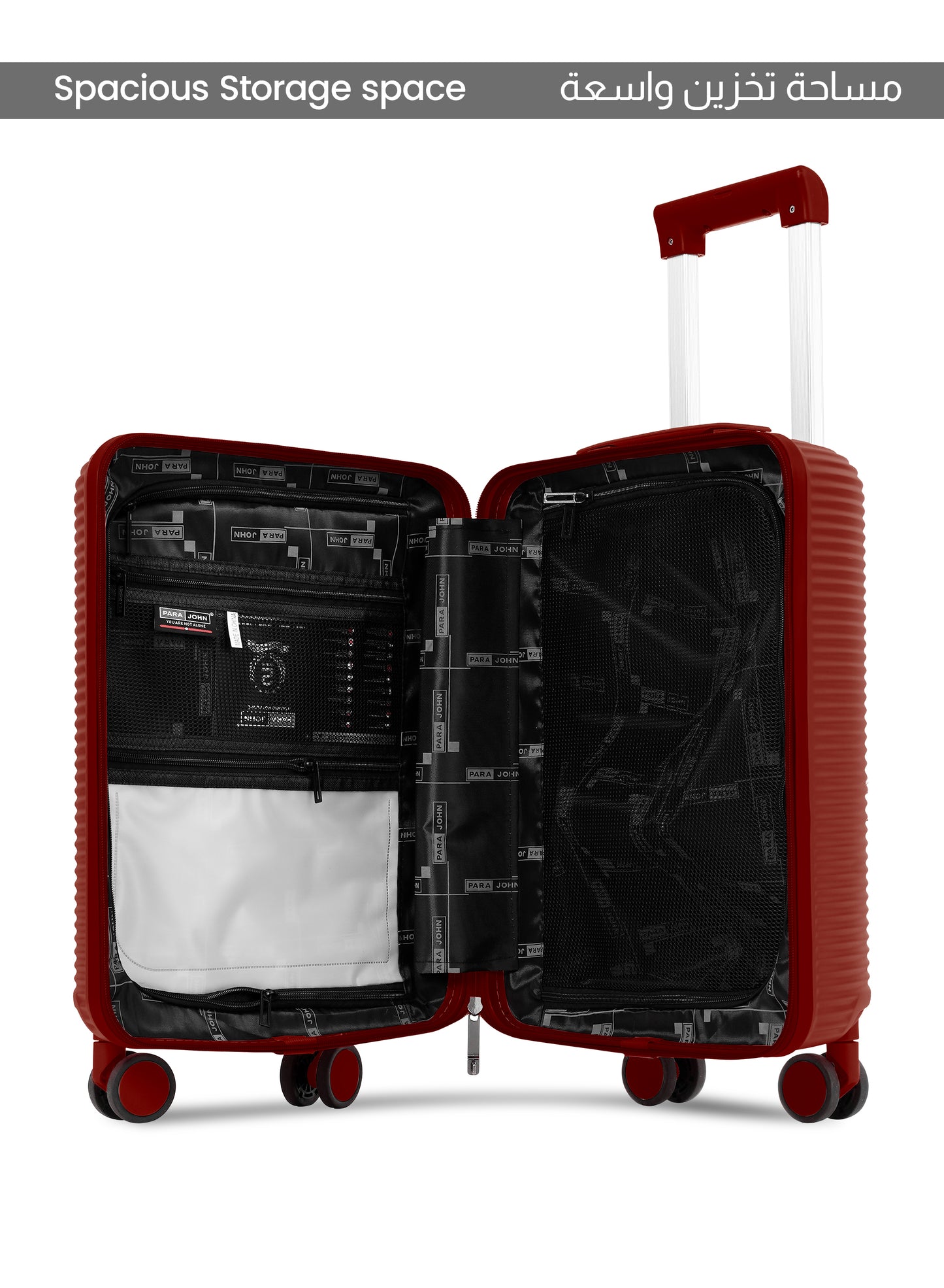 Parajohn Quatrix 1 Piece Cabin Size Polycarbonate Luggage Trolley 55cm
