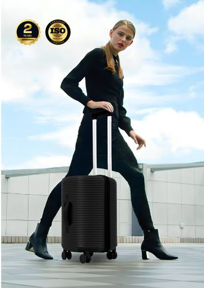 Parajohn Quatrix 1 Piece Cabin Size Polycarbonate Luggage Trolley 55cm