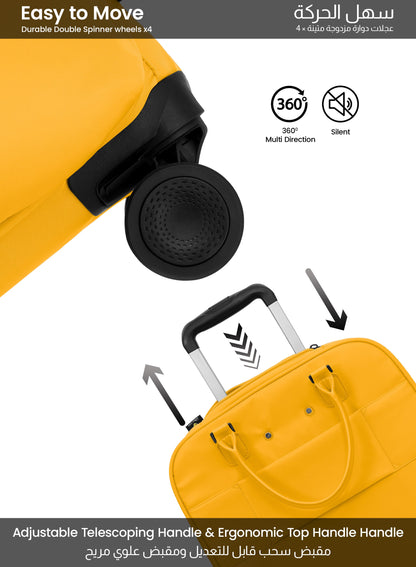 PARAJOHN Mova Cabin Luggage — Ultra-Light Travel Companion | 18” Nylon 8-Wheel Trolley  PARAJOHN UAE