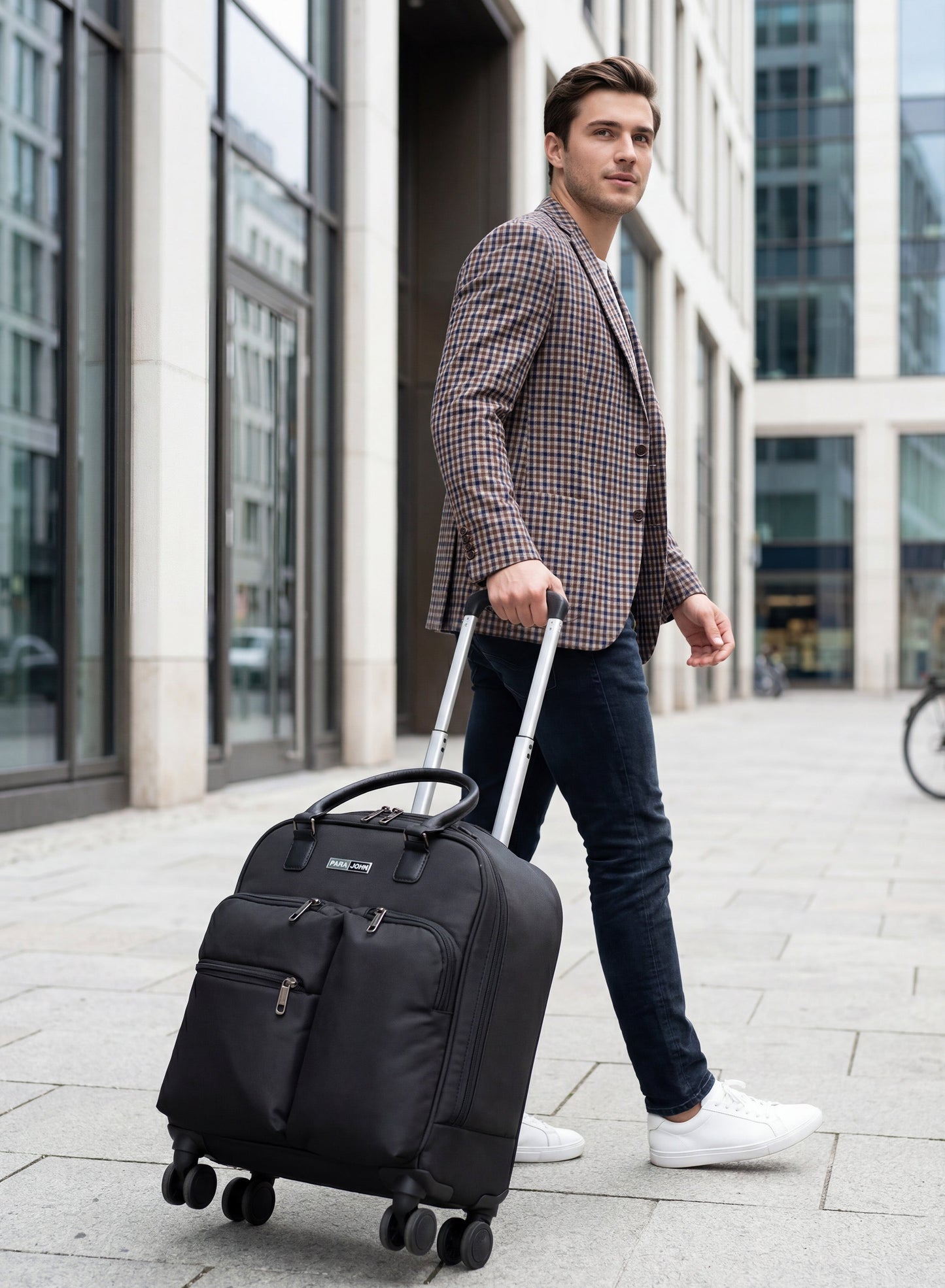 PARAJOHN Mova Cabin Luggage — Ultra-Light Travel Companion | 18” Nylon 8-Wheel Trolley  PARAJOHN UAE