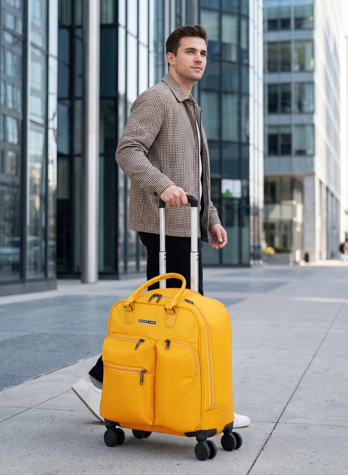 PARAJOHN Mova Cabin Luggage — Ultra-Light Travel Companion | 18” Nylon 8-Wheel Trolley  PARAJOHN UAE