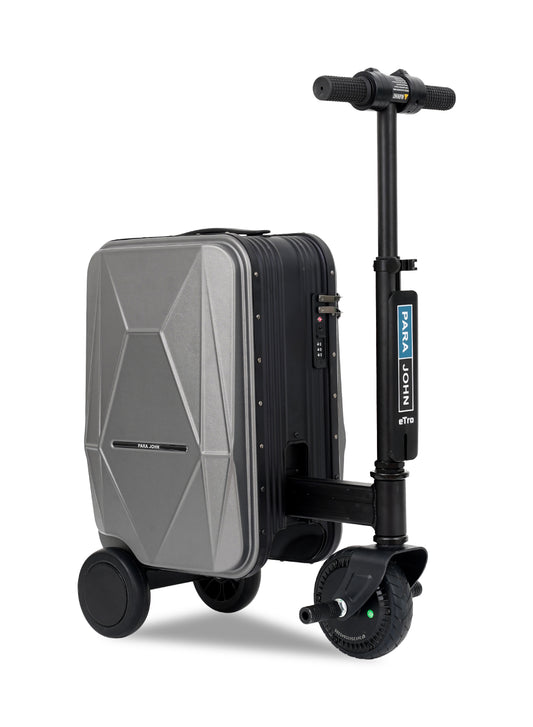 Parajohn Etro Cabin Size 20 inches Rideable Aluminum + Polycarbonate Rechargeable Electric Suitcase Scooter