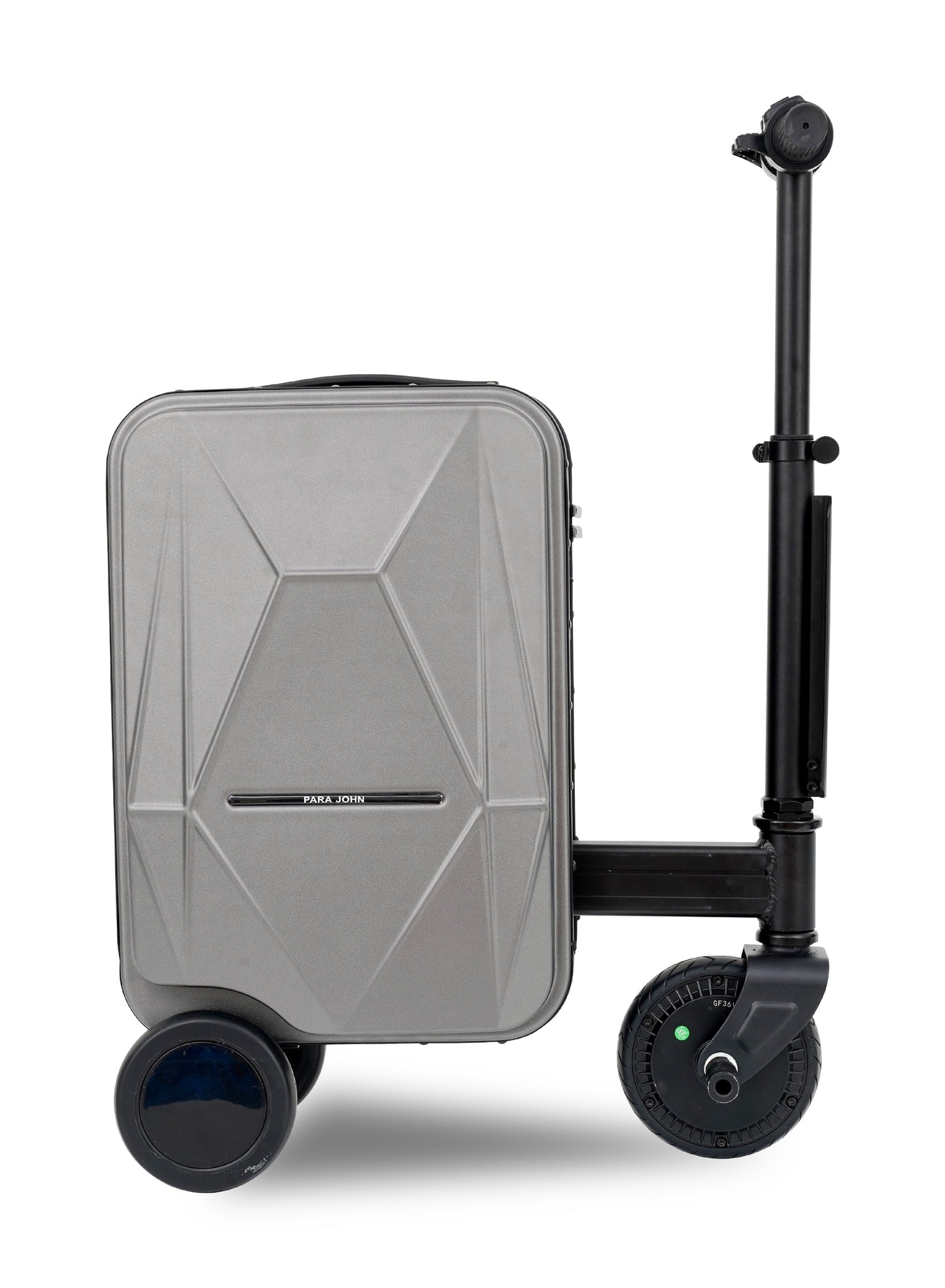 Parajohn Etro Cabin Size 20 inches Rideable Aluminum + Polycarbonate Rechargeable Electric Suitcase Scooter