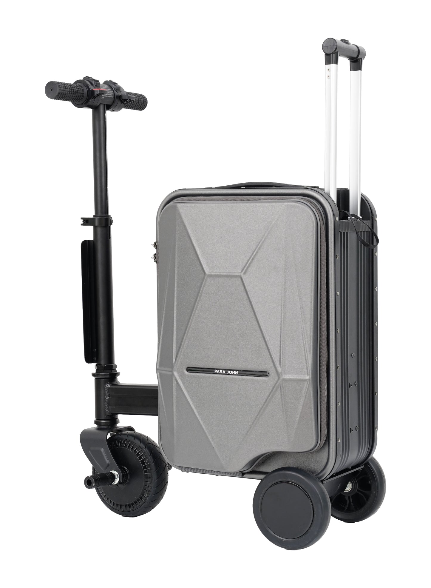 Parajohn Etro Cabin Size 20 inches Rideable Aluminum + Polycarbonate Rechargeable Electric Suitcase Scooter