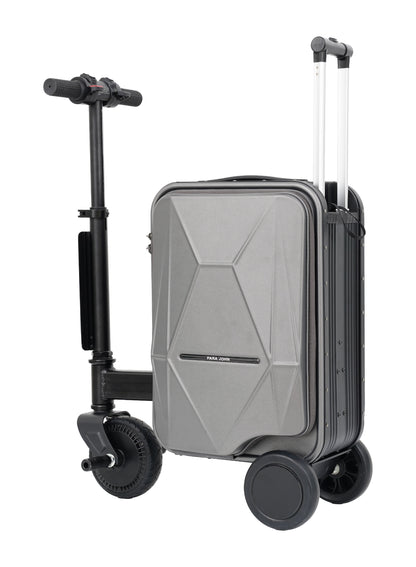 Parajohn Etro Cabin Size 20 inches Rideable Aluminum + Polycarbonate Rechargeable Electric Suitcase Scooter