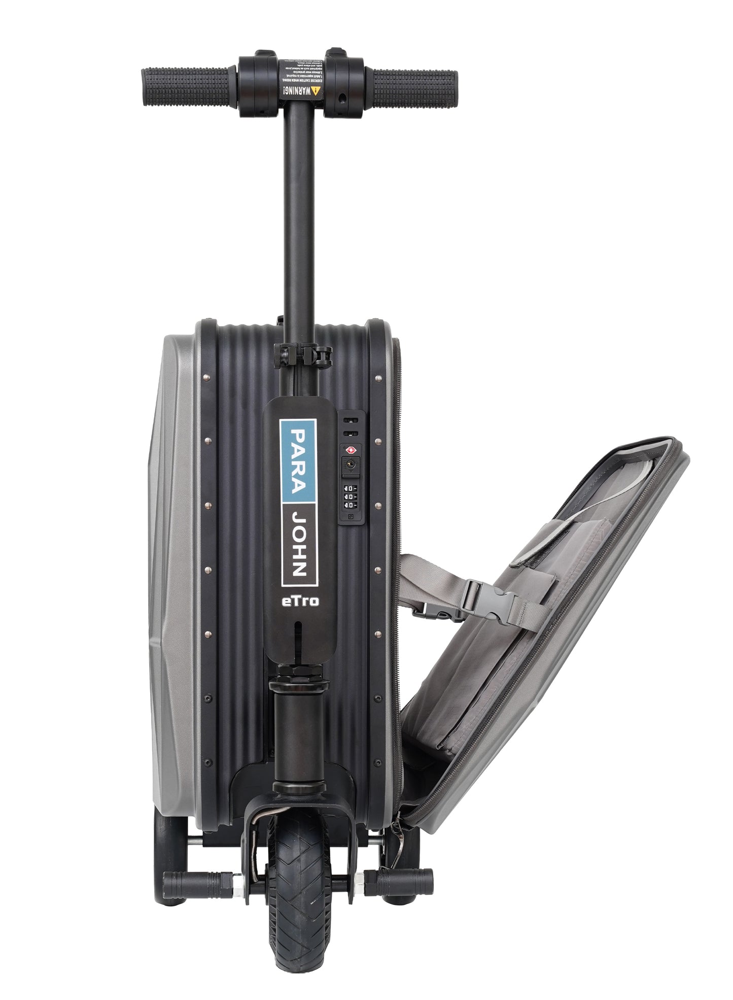 Parajohn Etro Cabin Size 20 inches Rideable Aluminum + Polycarbonate Rechargeable Electric Suitcase Scooter