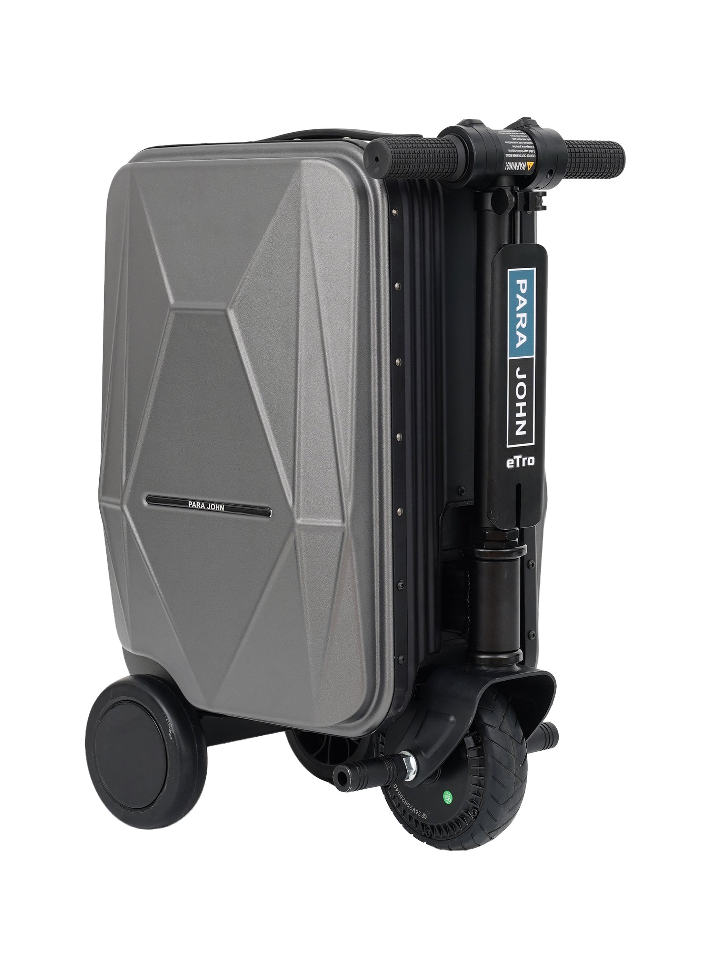 Parajohn Etro Cabin Size 20 inches Rideable Aluminum + Polycarbonate Rechargeable Electric Suitcase Scooter
