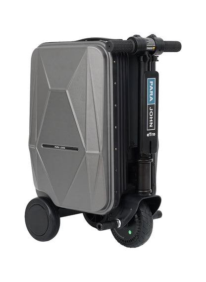 Parajohn Etro Cabin Size 20 inches Rideable Aluminum + Polycarbonate Rechargeable Electric Suitcase Scooter