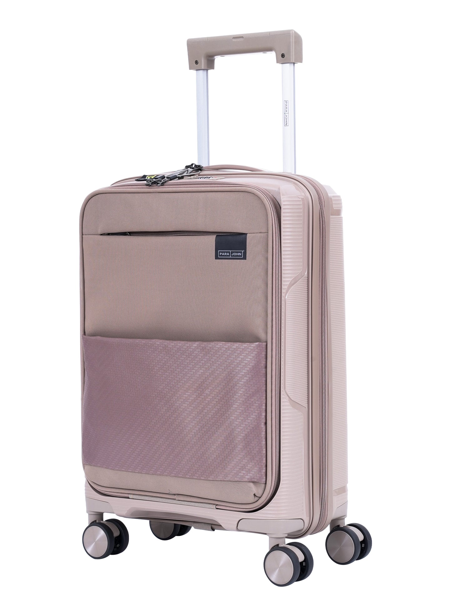 Parajohn PrimeFlex Front Open Cabin Size 20 inches luggage with Premium ABS +Nylon Material- 55 cms carrying 10kg|8 Wheels Hard Sided Trolley