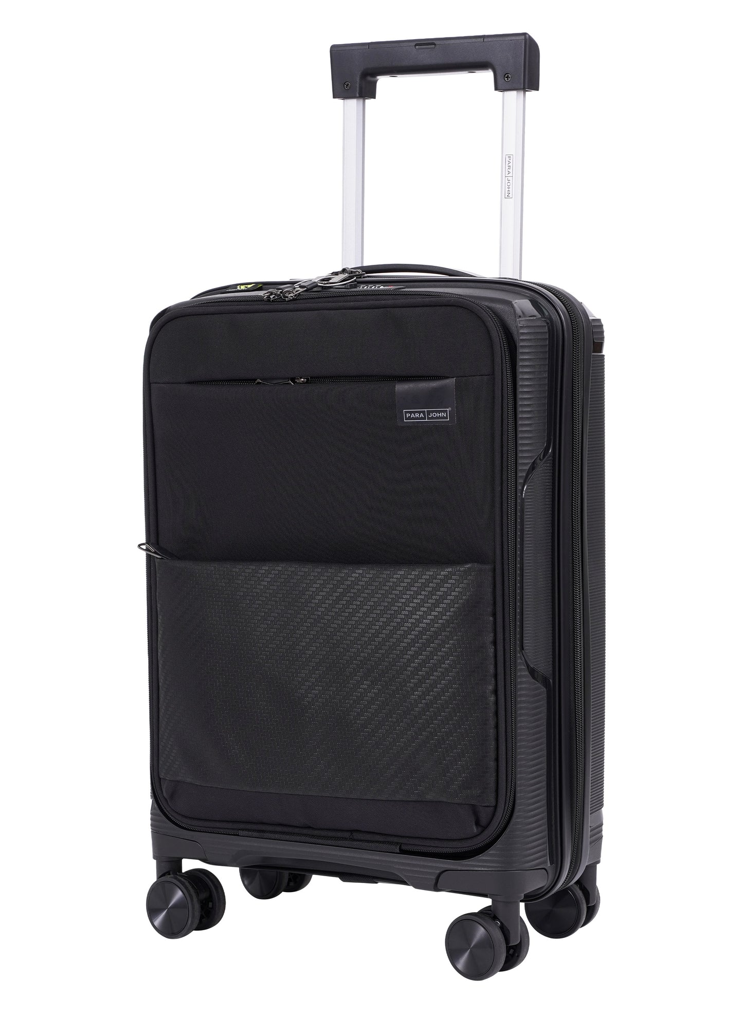 Parajohn PrimeFlex Front Open Cabin Size 20 inches luggage with Premium ABS +Nylon Material- 55 cms carrying 10kg|8 Wheels Hard Sided Trolley