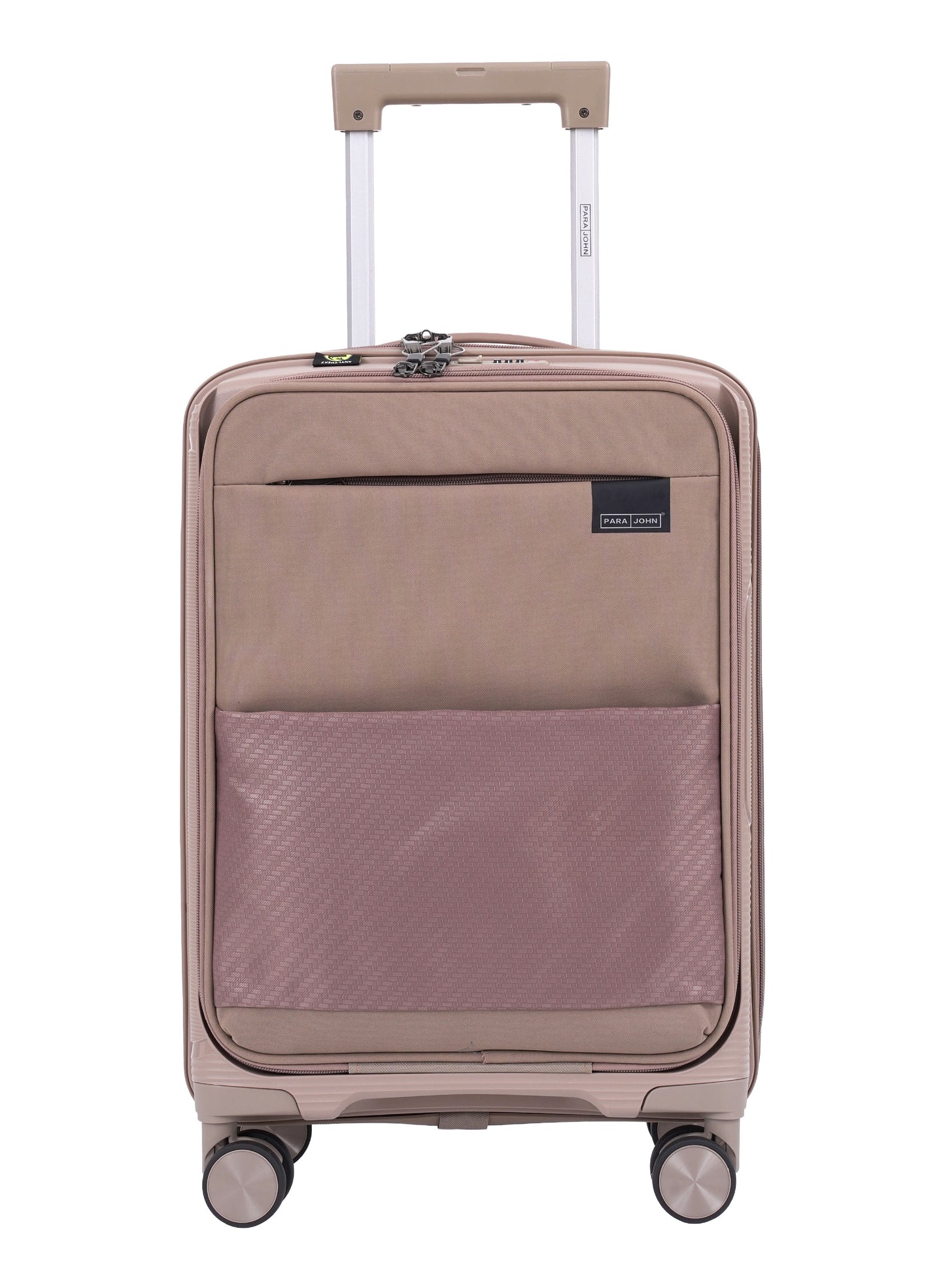 Parajohn PrimeFlex Front Open Cabin Size 20 inches luggage with Premium ABS +Nylon Material- 55 cms carrying 10kg|8 Wheels Hard Sided Trolley