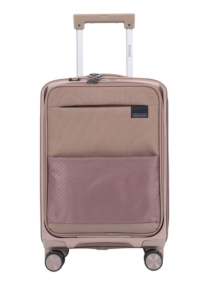 Parajohn PrimeFlex Front Open Cabin Size 20 inches luggage with Premium ABS +Nylon Material- 55 cms carrying 10kg|8 Wheels Hard Sided Trolley