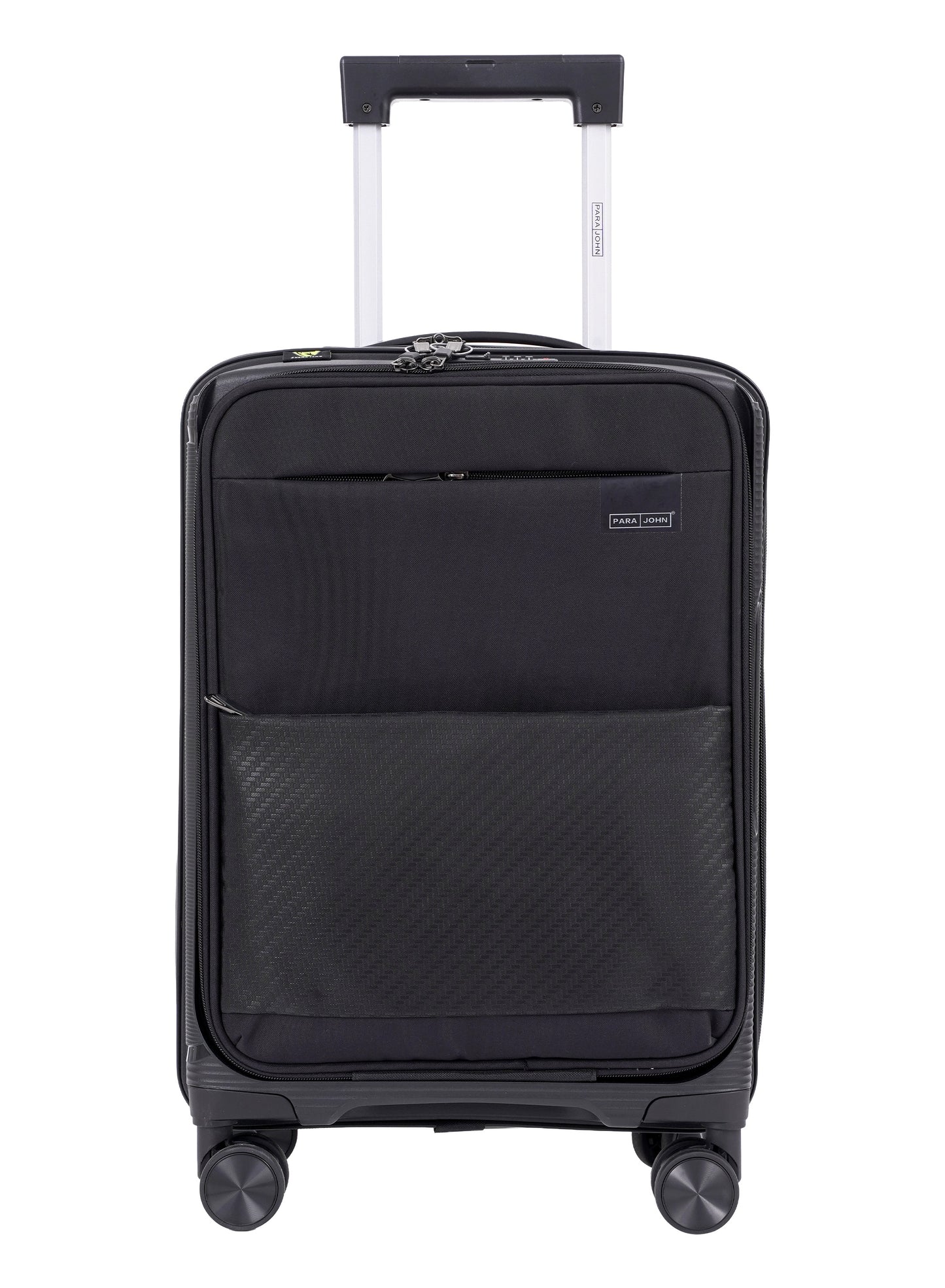 Parajohn PrimeFlex Front Open Cabin Size 20 inches luggage with Premium ABS +Nylon Material- 55 cms carrying 10kg|8 Wheels Hard Sided Trolley