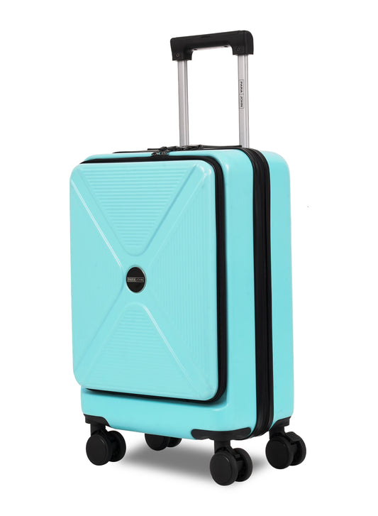 Parajohn Front Open Cabin Size 20 inches luggage with Premium ABS Material- 55 cms carrying 10kg|8 Wheels Hard Sided Trolley