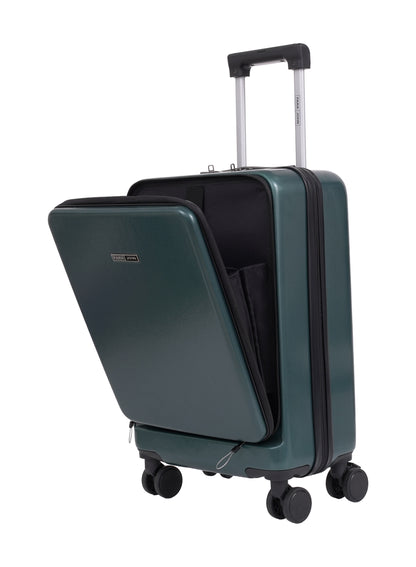 Parajohn Front Open Cabin Size 20 inches luggage with Premium ABS Material- 55 cms carrying 10kg|8 Wheels Hard Sided Trolley