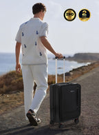 Parajohn Front Open Cabin Size 20 inches luggage with Premium ABS +Nylon Material- 55 cms carrying 10kg|8 Wheels Hard Sided Trolley  PARAJOHN UAE