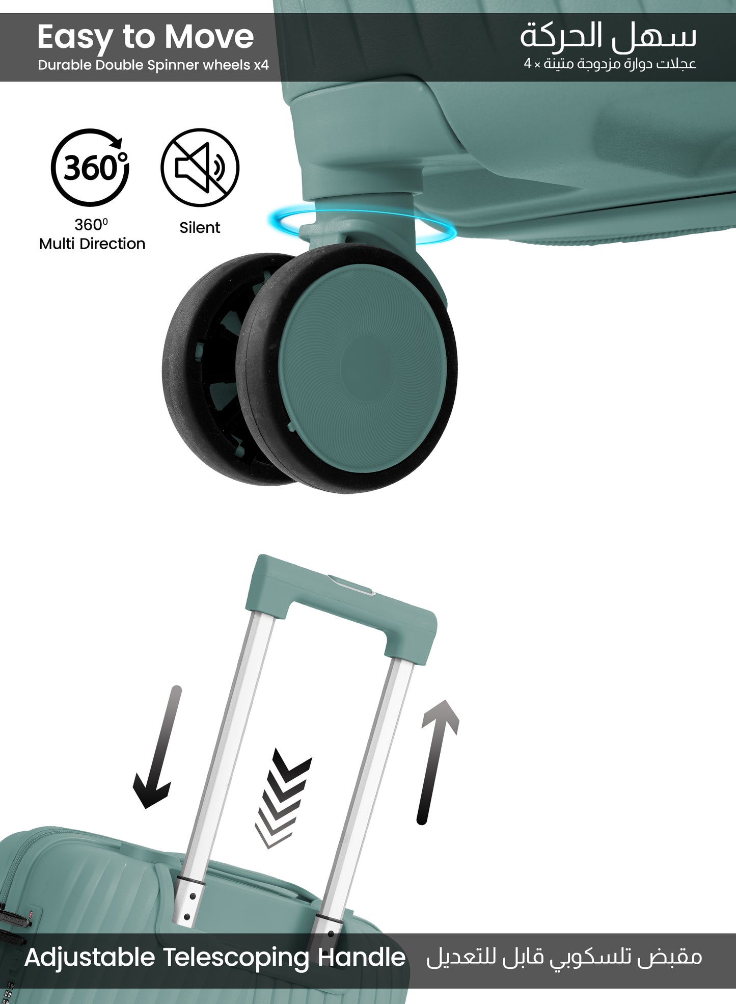 Parajohn Vibra 1 Piece Cabin Size 20 inches Polypropylene Luggage Trolley 55cm