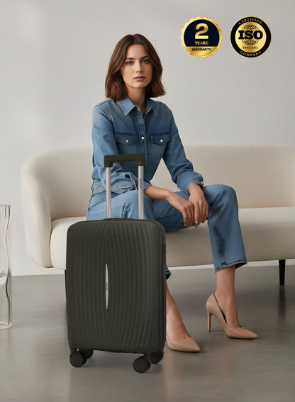 Parajohn Vibra 1 Piece Cabin Size 20 inches Polypropylene Luggage Trolley 55cm