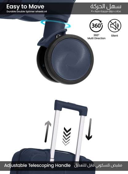 Parajohn Torvio 1 Piece 20 inches Cabin Size Polypropylene Luggage Trolley 55cm