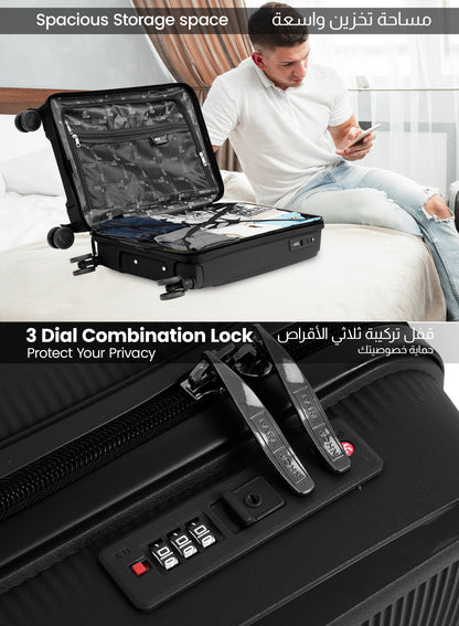 Parajohn Torvio 1 Piece 20 inches Cabin Size Polypropylene Luggage Trolley 55cm