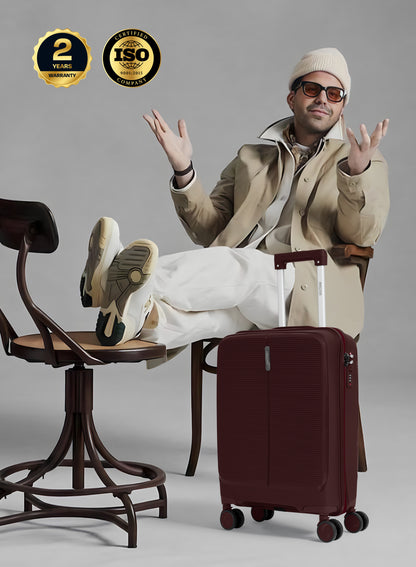 Parajohn Torvio 1 Piece 20 inches Cabin Size Polypropylene Luggage Trolley 55cm