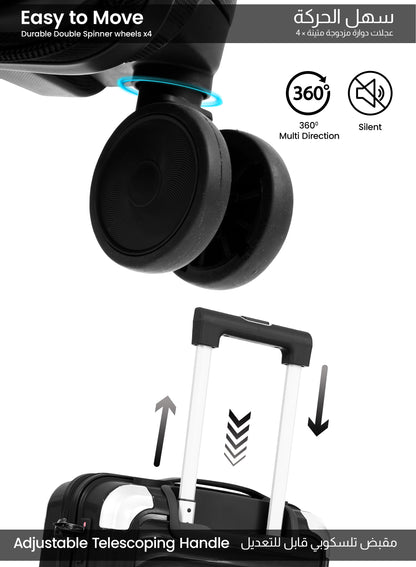 Parajohn Boltrix 1 Piece Cabin Size 20 inches Polypropylene Luggage Trolley 55cm