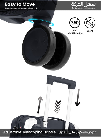 Parajohn Boltrix 1 Piece Cabin Size 20 inches Polypropylene Luggage Trolley 55cm