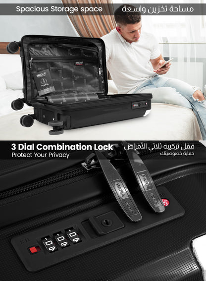 Parajohn Boltrix 1 Piece Cabin Size 20 inches Polypropylene Luggage Trolley 55cm