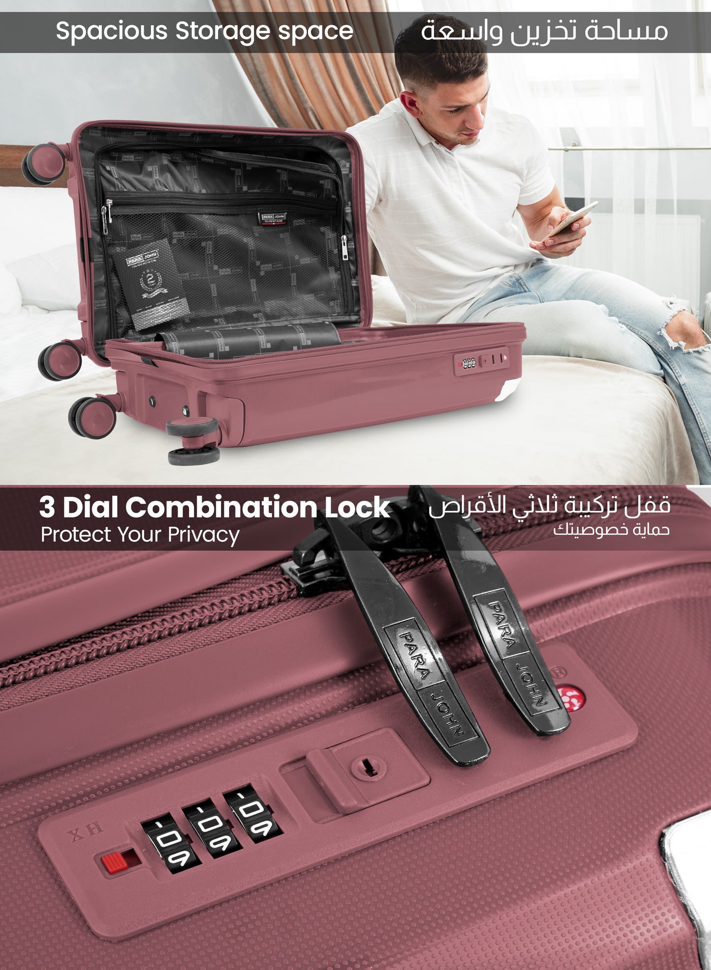 Parajohn Boltrix 1 Piece Cabin Size 20 inches Polypropylene Luggage Trolley 55cm