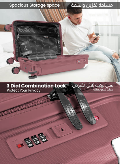 Parajohn Boltrix 1 Piece Cabin Size 20 inches Polypropylene Luggage Trolley 55cm