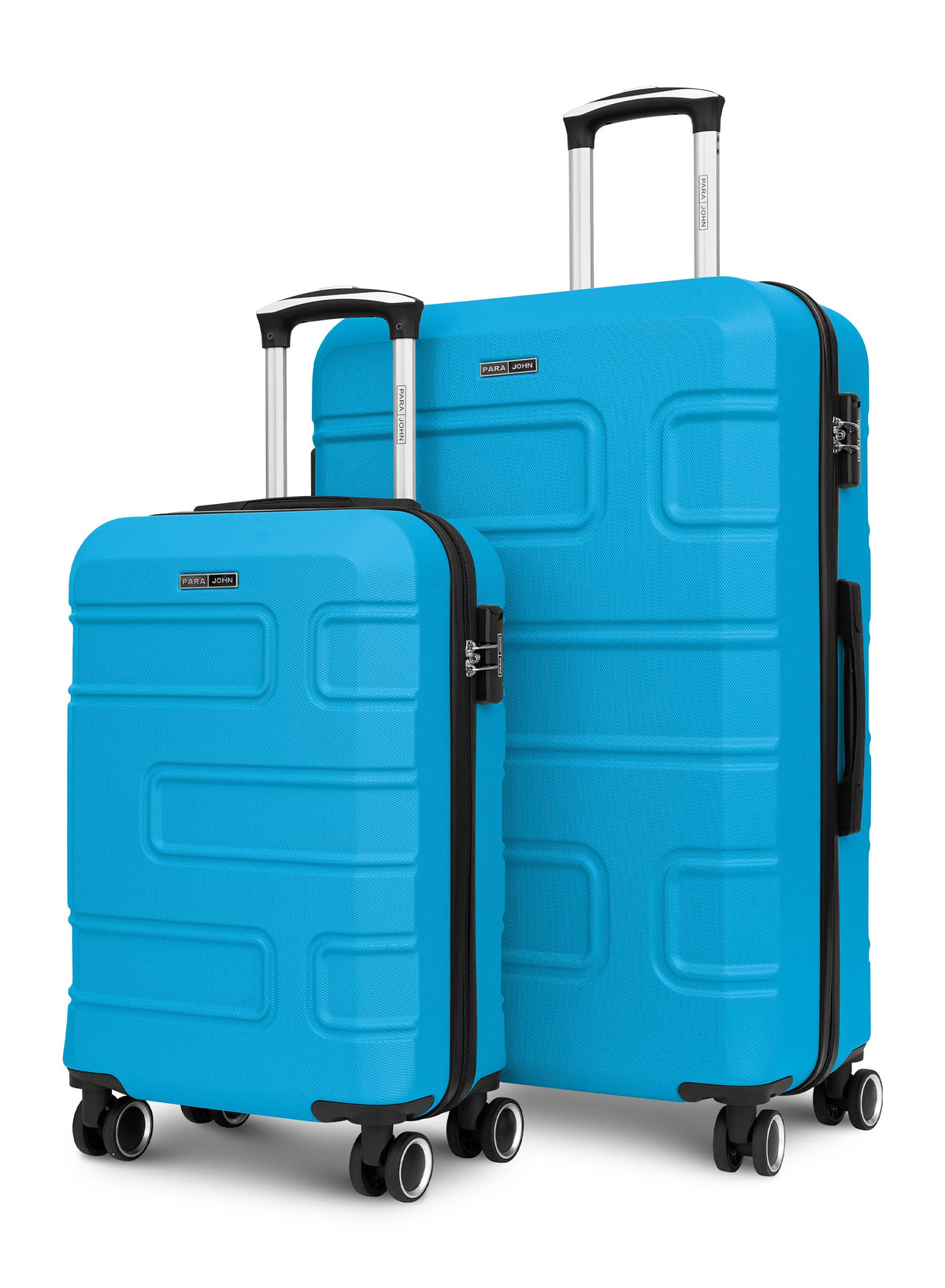 Parajohn Brickbox Series Set of 2 Luggage | Lightweight Small 10KG & Large 30KG ABS 8 Wheels Trolley Hardsided Travel Suitcase  PARAJOHN UAE