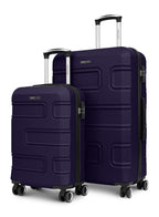 Parajohn Brickbox Series Set of 2 Luggage | Lightweight Small 10KG & Large 30KG ABS 8 Wheels Trolley Hardsided Travel Suitcase  PARAJOHN UAE
